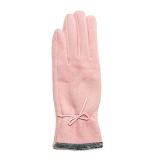 Pink Glove with Bow at Cuff
