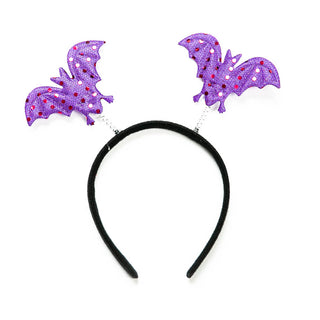Whimsey Halloween headbands with purple bats