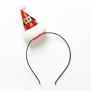Whimsey Christmas headband with santa hat