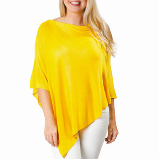 Yellow 100% Bamboo One Size Poncho