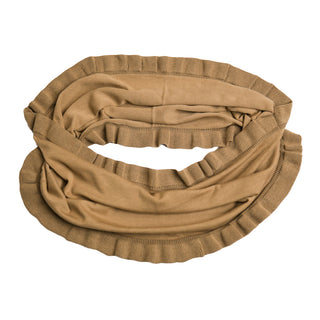 camel ruffle infinity scarf